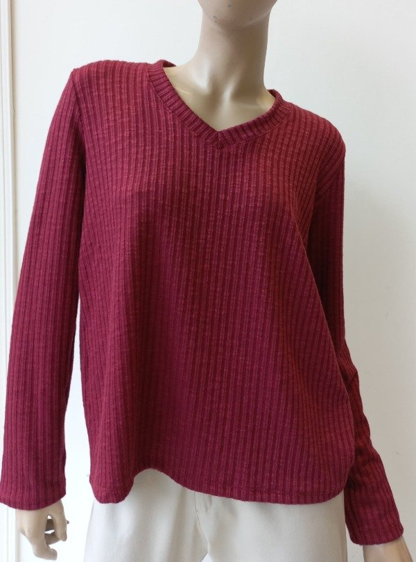 Producto - Sweater Cuello V Tejido "Wang" (Art. 5626)