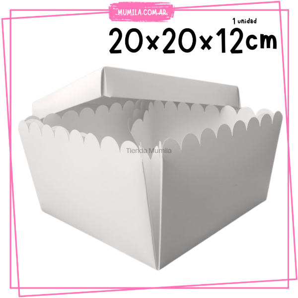 Producto - Caja Torta explosiva 20x20x12cm