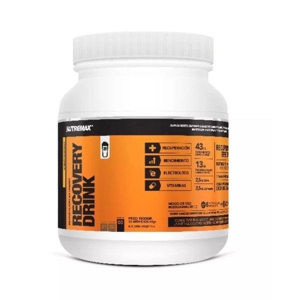 Producto - NUTREMAX RECOVERY DRINK 1500 GRS NARANJA SIN TACC
