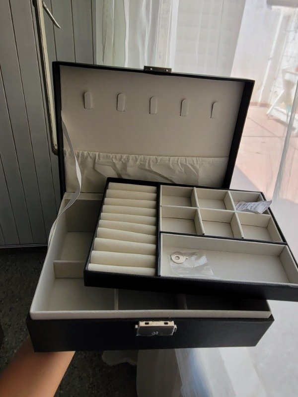 Producto - Alhajero grande rectangular negro