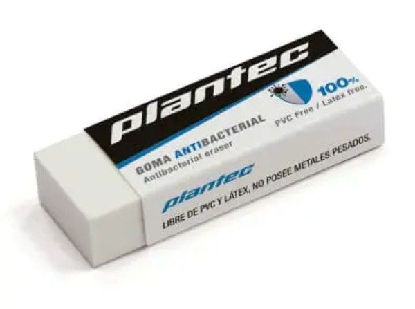 Producto - Goma de Borrar Antibacterial Plantec
