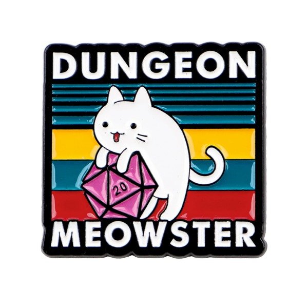 Producto - Pin Dungeons and Dragons - Meowster D20