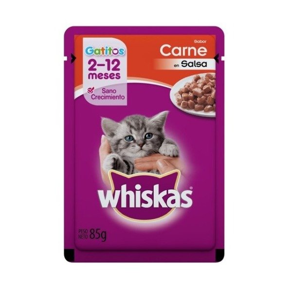 Producto - Pouch WHISKAS Gatitos Carne X 85 Gr.