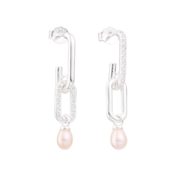 Producto - Aros Colgante Pasante Tiffany Perla