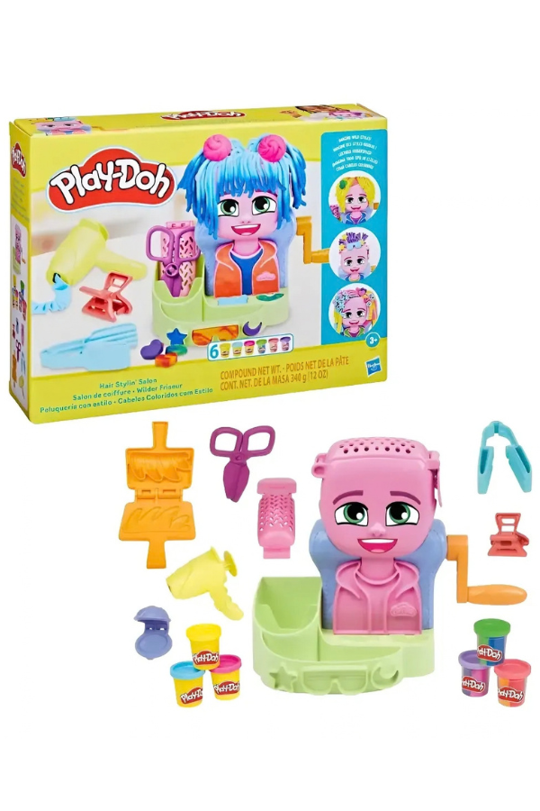Producto - Play-doh Set Juego De Masas Salón De Peluquería 340 Gramos - 0