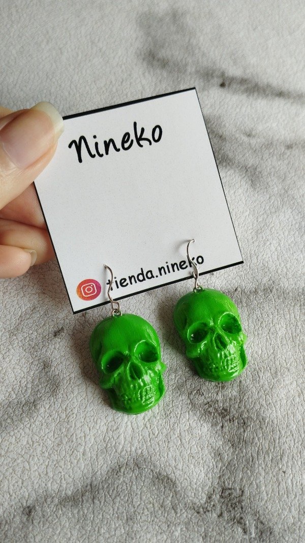Producto - Aros Calavera Verde