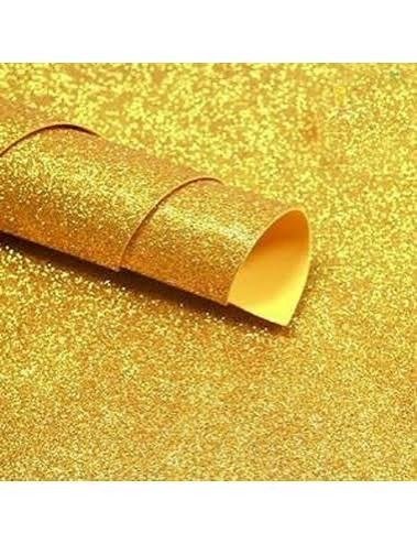 Producto - Goma eva glitter dorado 60x40cm
