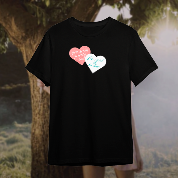 Remerón oversize you seem pretty sad for a girl so in love corazones 2