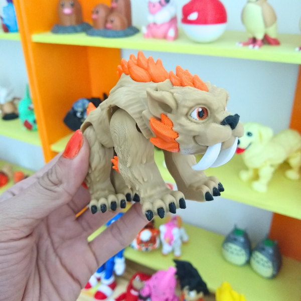 Producto - Tigre dientes de Sable articulado (Smilodon)