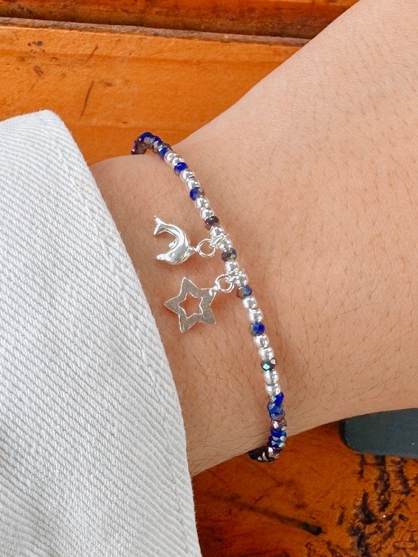 Producto - Pulsera Cristales Mar Plata925