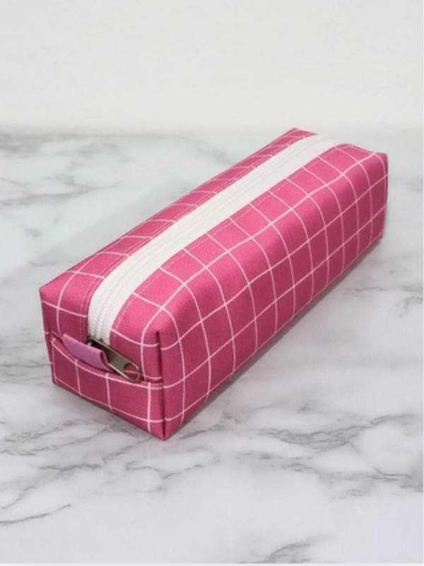 Producto - Box mini cuadrillé fucsia - 0