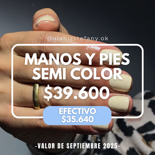 Producto - Semi color en manos y pies