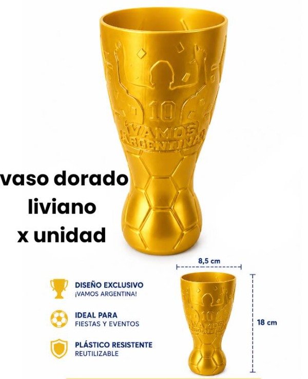 Producto - Vaso copa del mundo mundial argentina