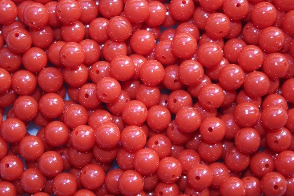 Producto - Perlas Plásticas Rojo 02 8 mm