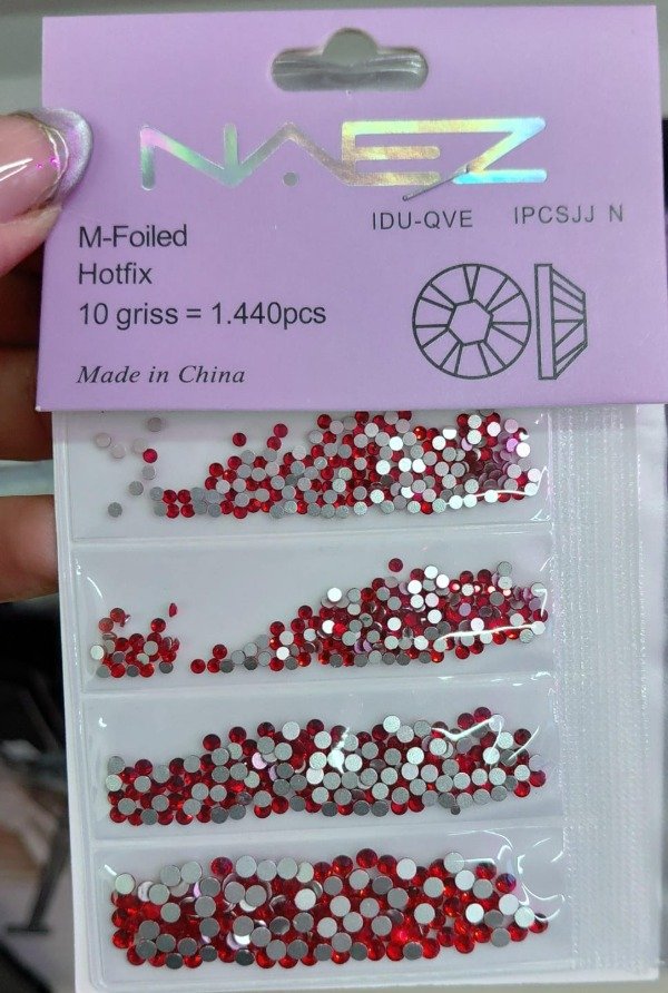 Producto - STRASS NAEZ 1440PCS POR MEDIDA - ROJO