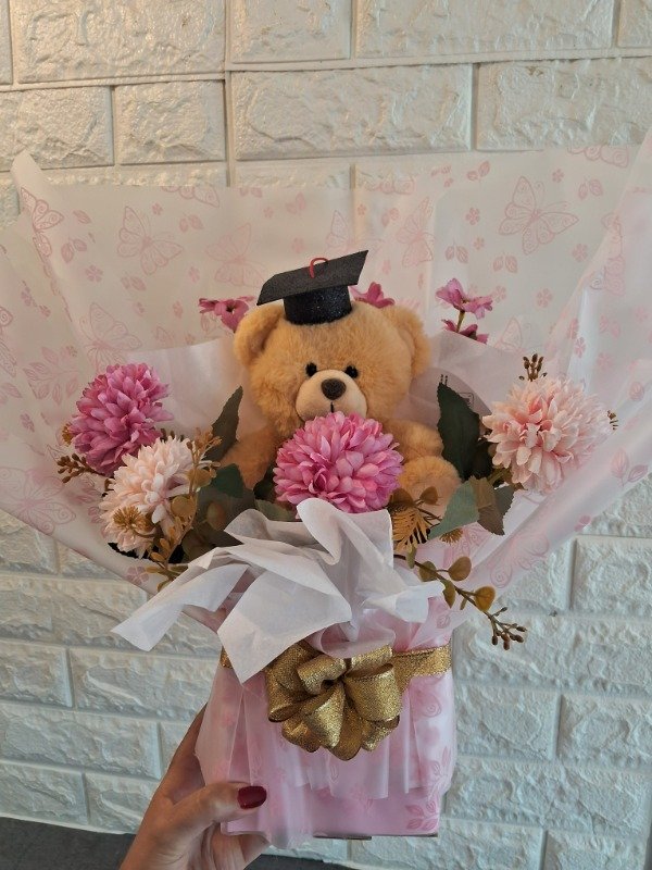 Producto - Ramo de flores con peluche
