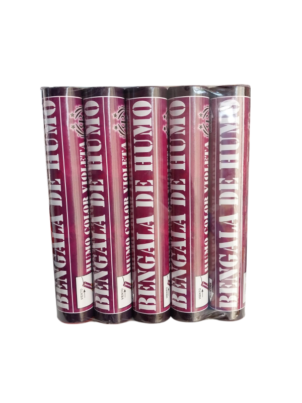 Producto - Bengala de humo violeta x5ud.