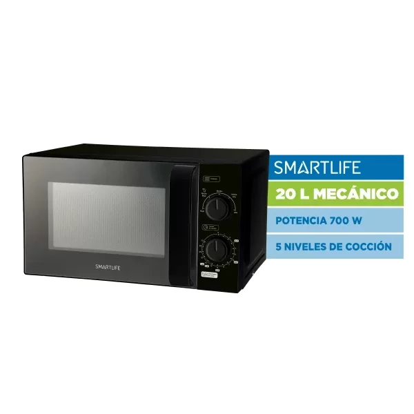 Producto - Microondas SMARTLIFE SL-Mwo20Mm Mecánico 20 Lts - 0