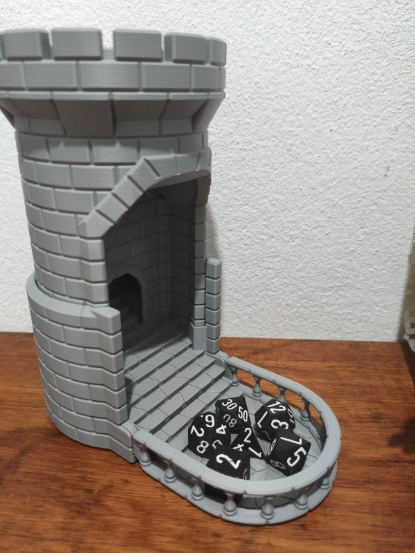 Producto - Torre De Dados De Recarga Automática Gris Oscuro