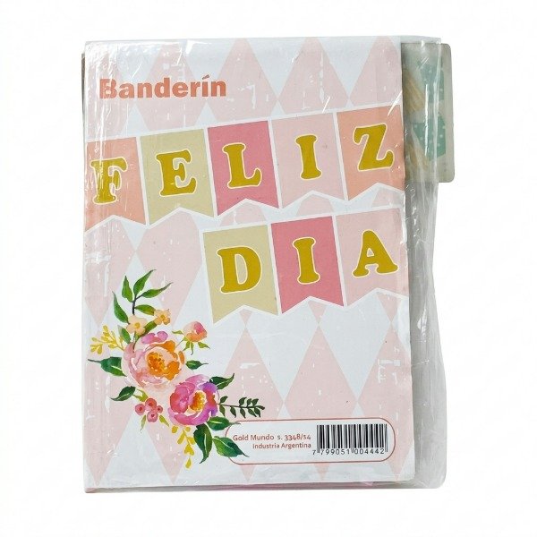 Producto - Banderin feliz día rosa