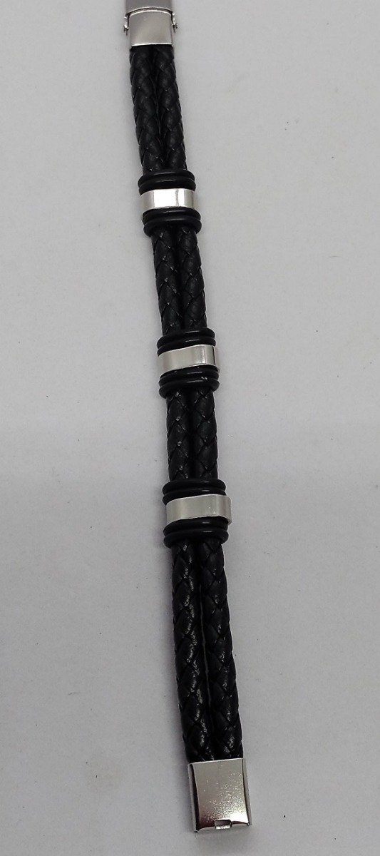 Producto - Pulsera ecocuero trenzado doble - 1