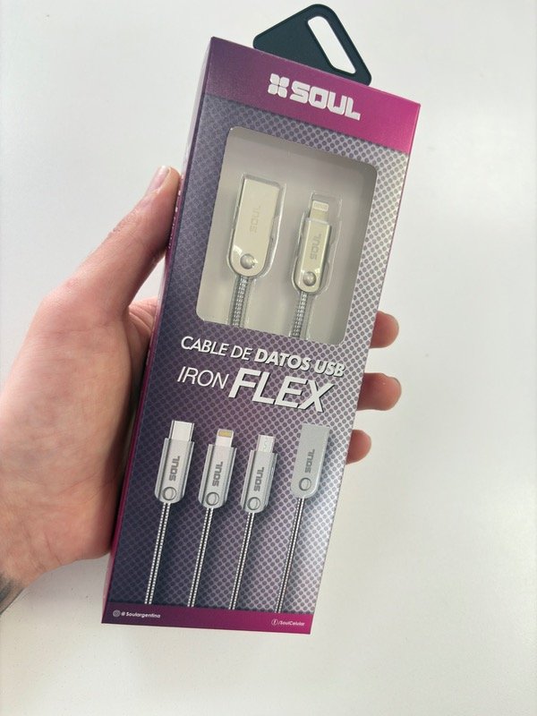 Producto - CABLE USB A LIGHTNING IRON SOUL