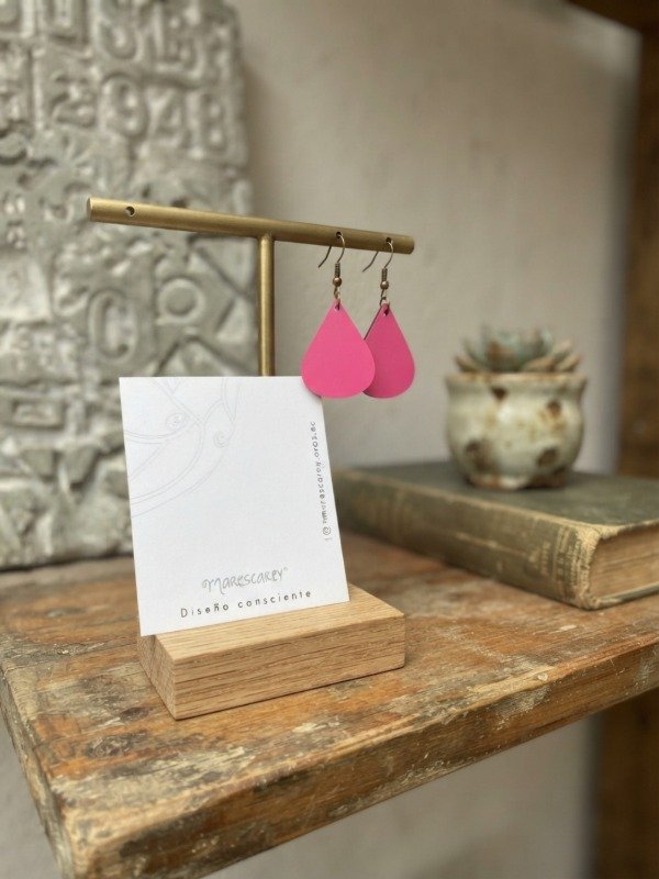 Producto - Aros Gotas de Amor / Fucsia Power - 1