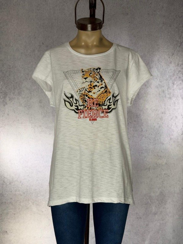 Producto - REMERA BLANCA BE FIERCE ST MARIE ALGODON