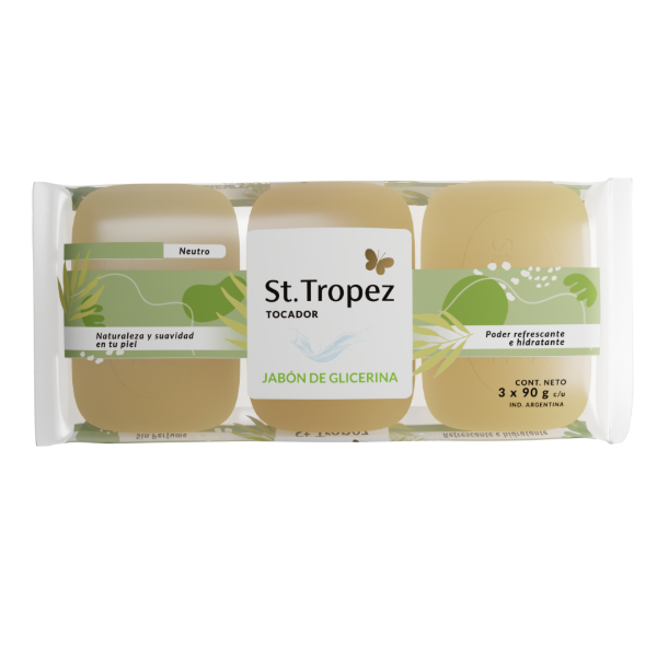 Producto - PACK x3u Jabon de Glicerina Nuetro 90gr ST TROPEZ