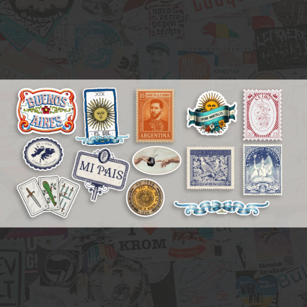 Producto - Stickers de estampillas argentinas - 1
