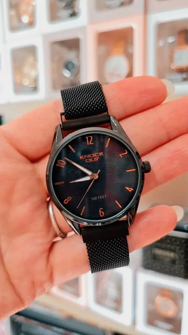 Producto - Reloj Knock Out 922-353 Fondo Nacarado Malla Imantada