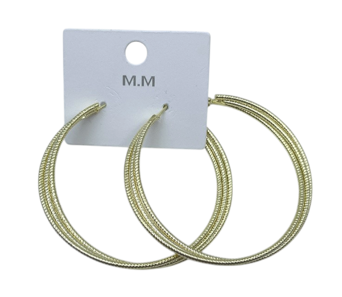 Producto - Aros argolla dorado x1
