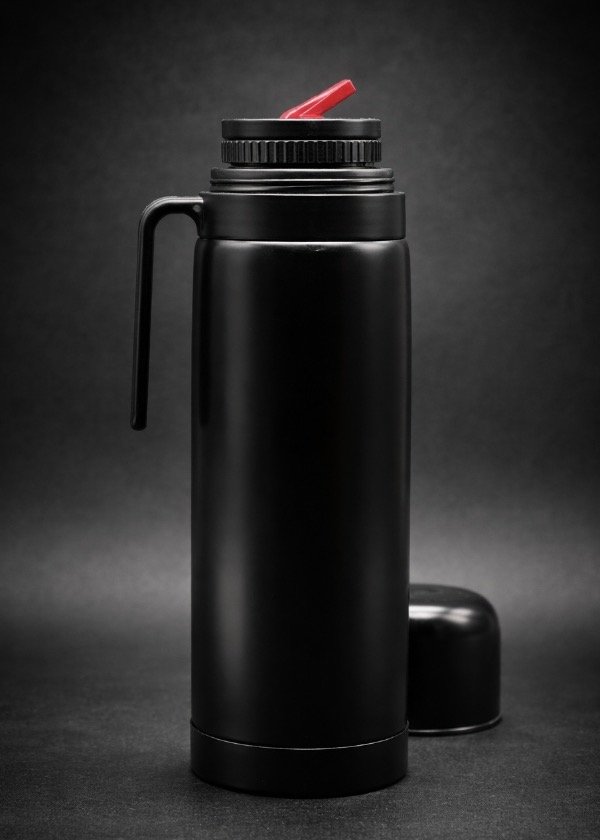 Producto - TERMO MEDIA MANIJA NEGRO/BLANCO