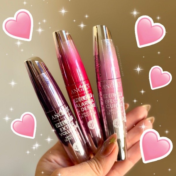 Producto - MÁSCARA DE PESTAÑAS PEEL OFF EXTRA VOLUMEN ALARGA Y CURVA 4 ANGELS X 3 UNIDADES