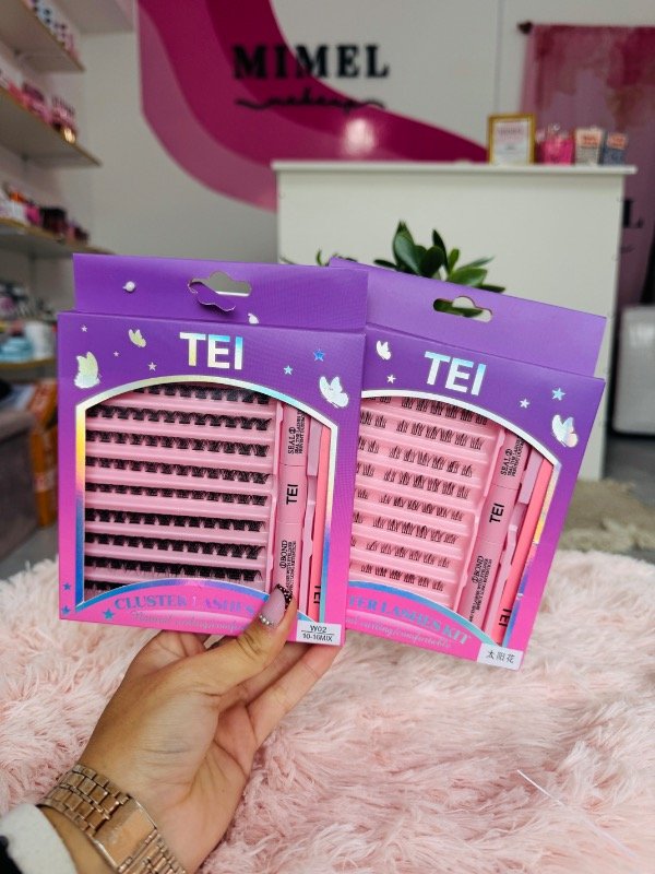 Producto - Kit de Pestañas con Pegamento y Fijador Tei