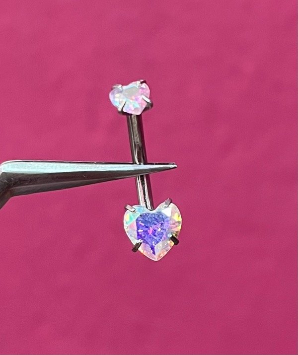 Producto - Piercing Corazón Piedra