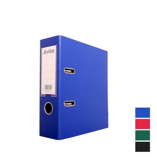 Producto - BIBLIORATO ESQUELA PLASTICO PALANCA ALTA AZUL AVIOS