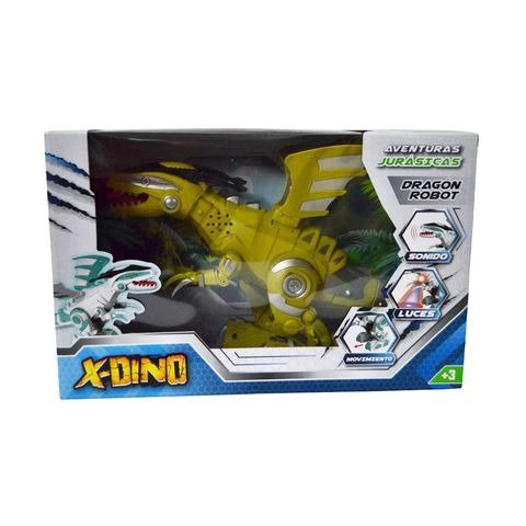 Producto - DINOSAURIO CON LUZ Y SONIDO EN CAJA 31X19.5X10CM
