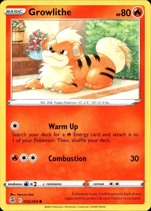 Producto - Growlithe - 032/264 - Fusion Strike