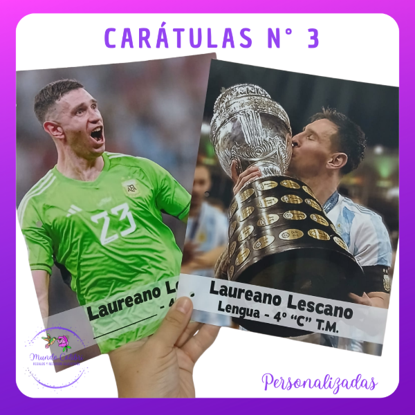 Producto - Carátulas N3 y A4 (Personalizadas)