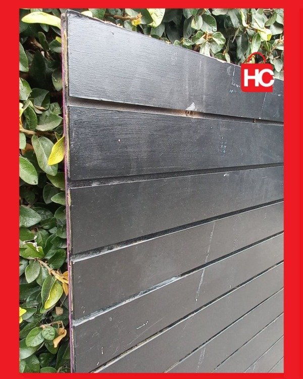 Producto - Panel ranurado exhibidor comercial de gran formato en color negro - 5