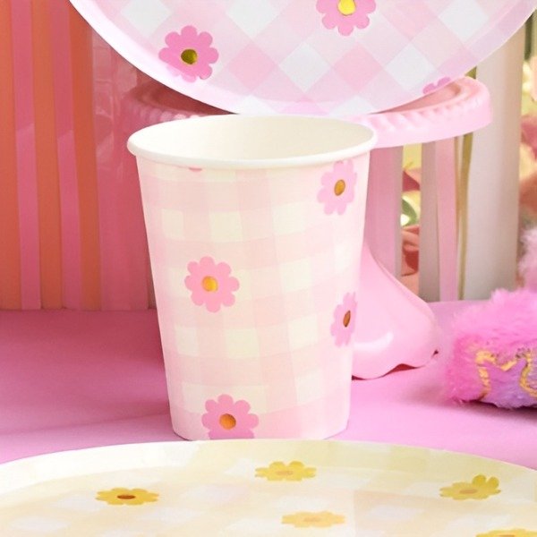 Producto - Vaso Margarita cuadrille Rosa x 6