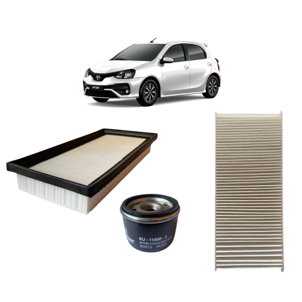 Producto - KIT11 - Kit De 3 Filtros Toyota Etios 1.5 16v 103cv (2016+)
