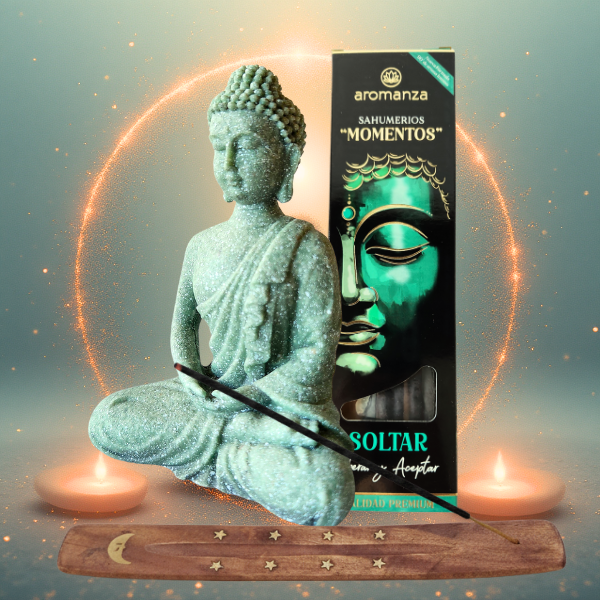 Producto - Kit ZEN Buda meditando y sahumerios MOMENTOS