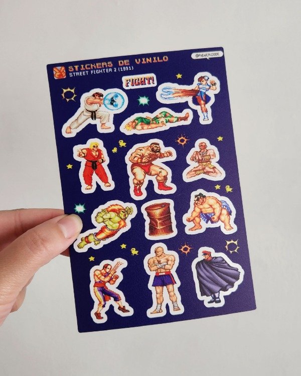 Producto - Plancha de Stickers "Street Fighter" - 1
