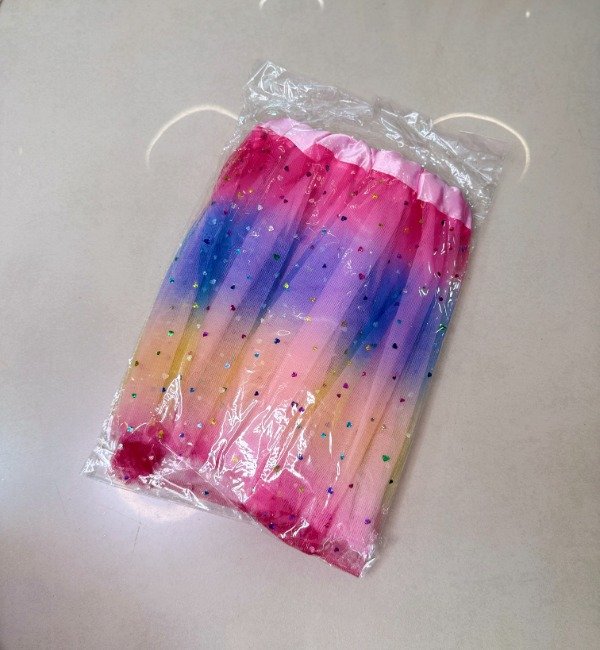Producto - Tutu 3 capas con lentejuelas de corazón
