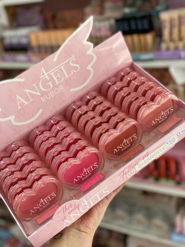 Producto - Rubor Polvo Corazón 4 Angels Solo Tono 1, 2 y 4