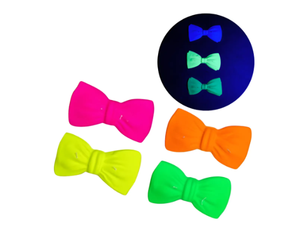 Producto - MOÑO PLASTICO FLUO X 10U COLORES SURTIDOS