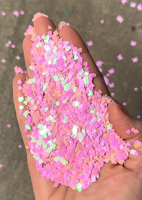 Producto - GLITTER CORAZON ROSA