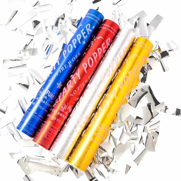 Producto - Cañon mortero lanza papelitos "METALLIC"